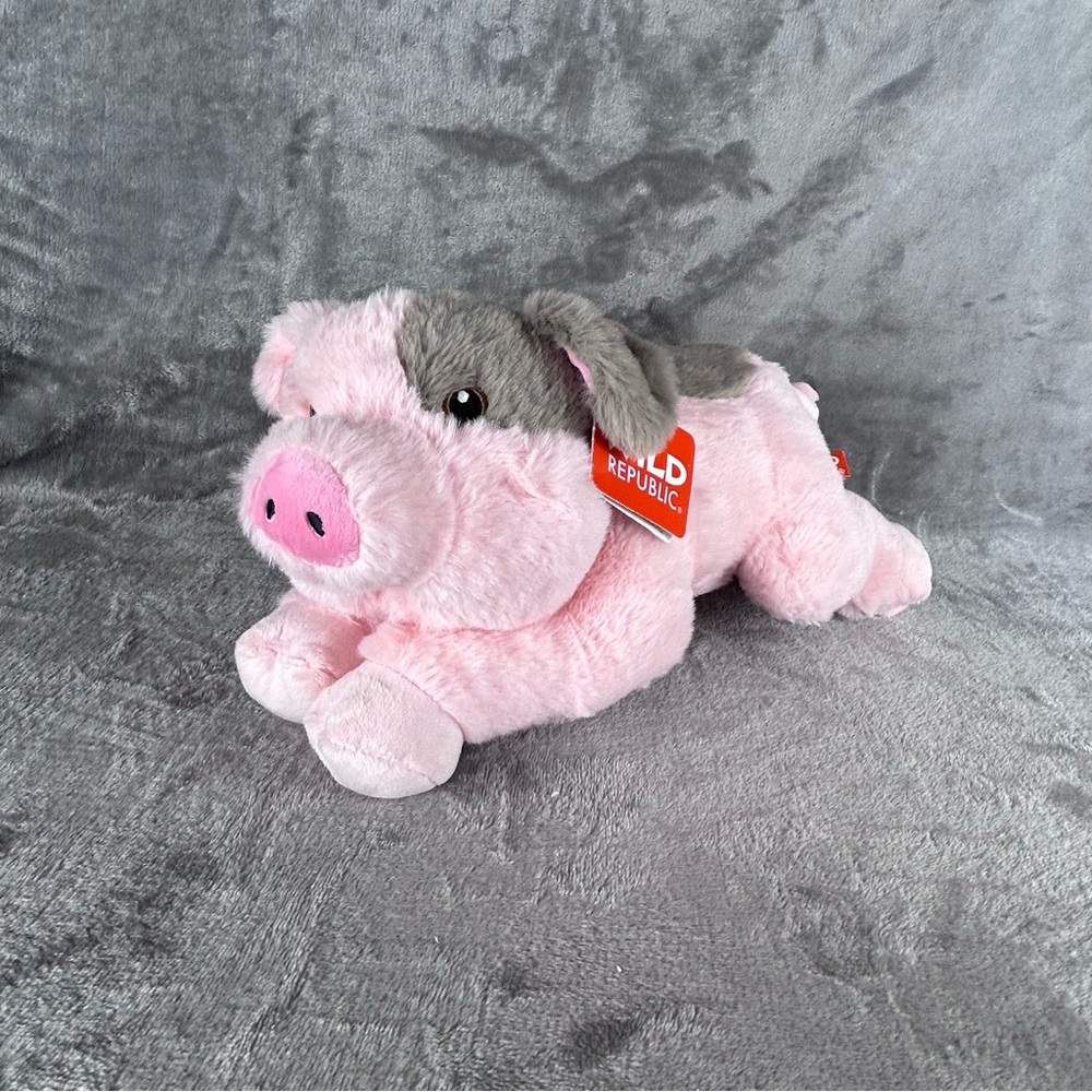 Ecokins Mini Pig Plush‎ Soft Toy 12" Stuffed Animal by Wild Republic Super Soft
